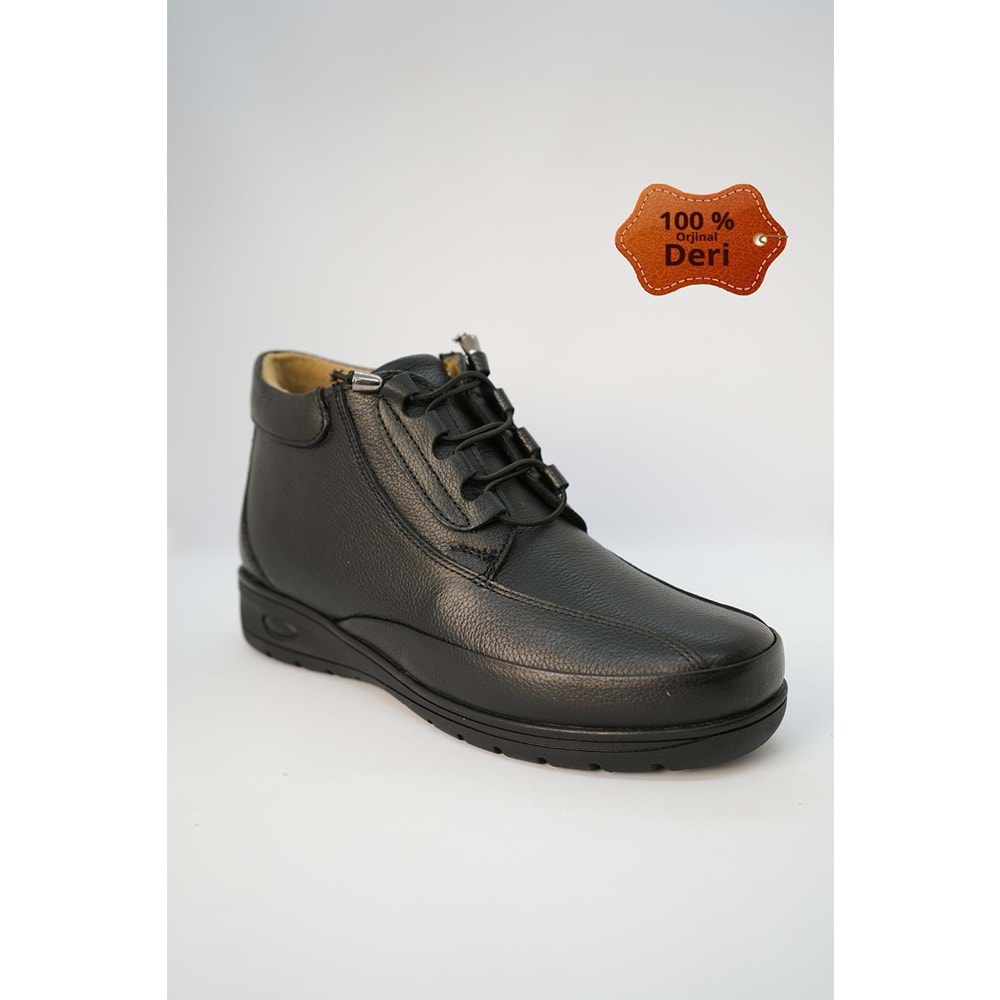 Kristal Dr.220 Tam Ortopedik Hakiki Deri Kadın Bot - Siyah - 36