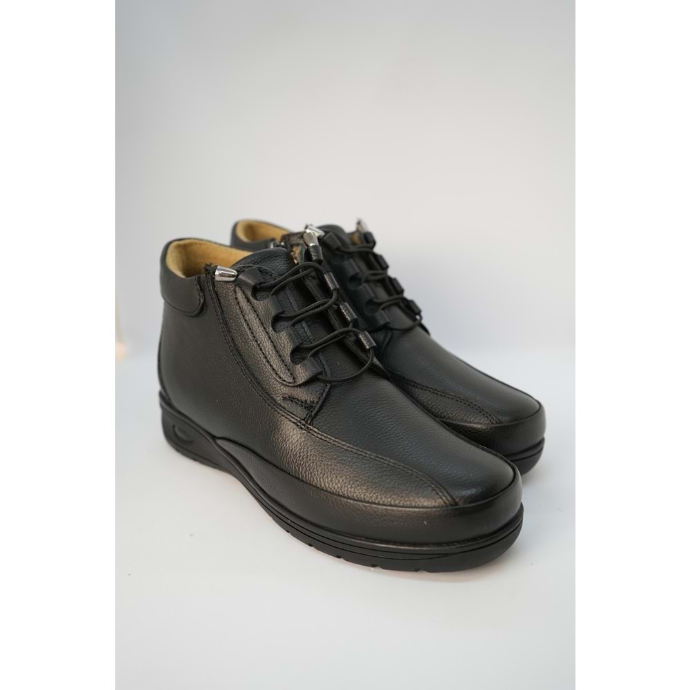 Kristal Dr.220 Tam Ortopedik Hakiki Deri Kadın Bot - Siyah - 36