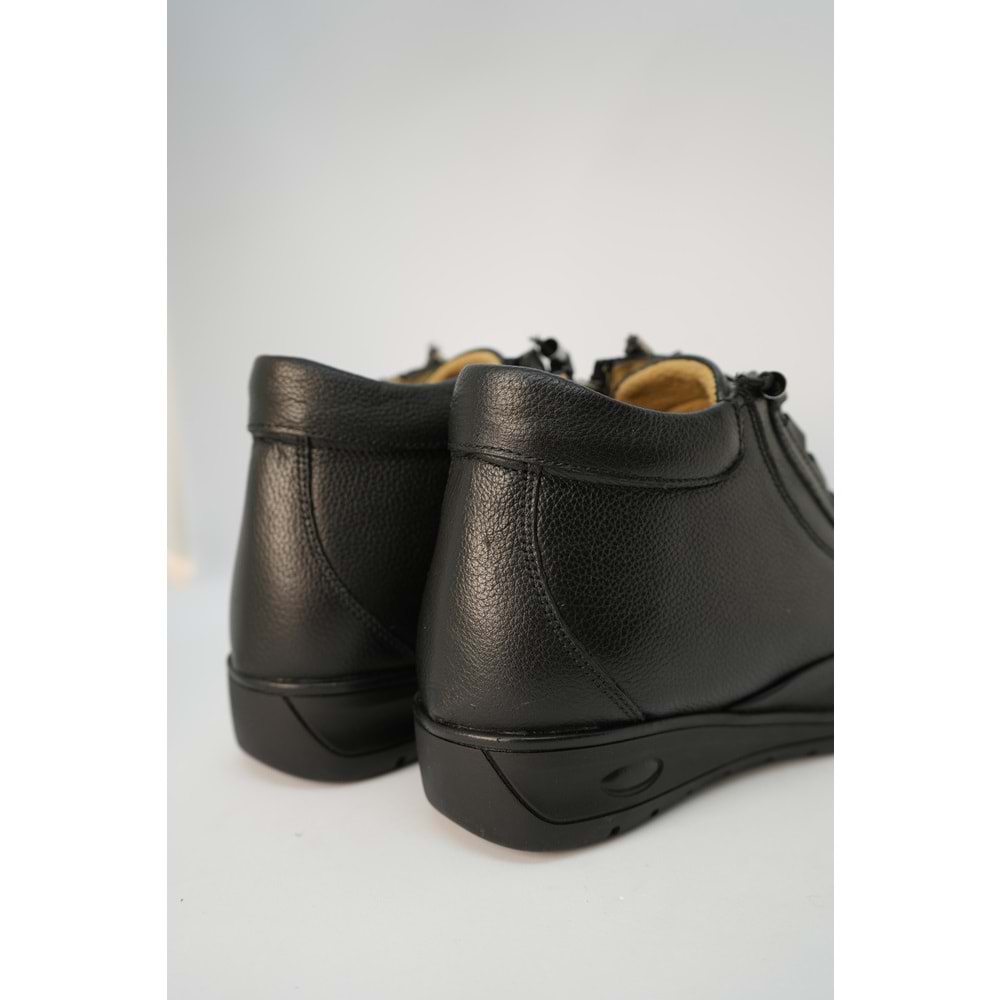 Kristal Dr.220 Tam Ortopedik Hakiki Deri Kadın Bot - Siyah - 36