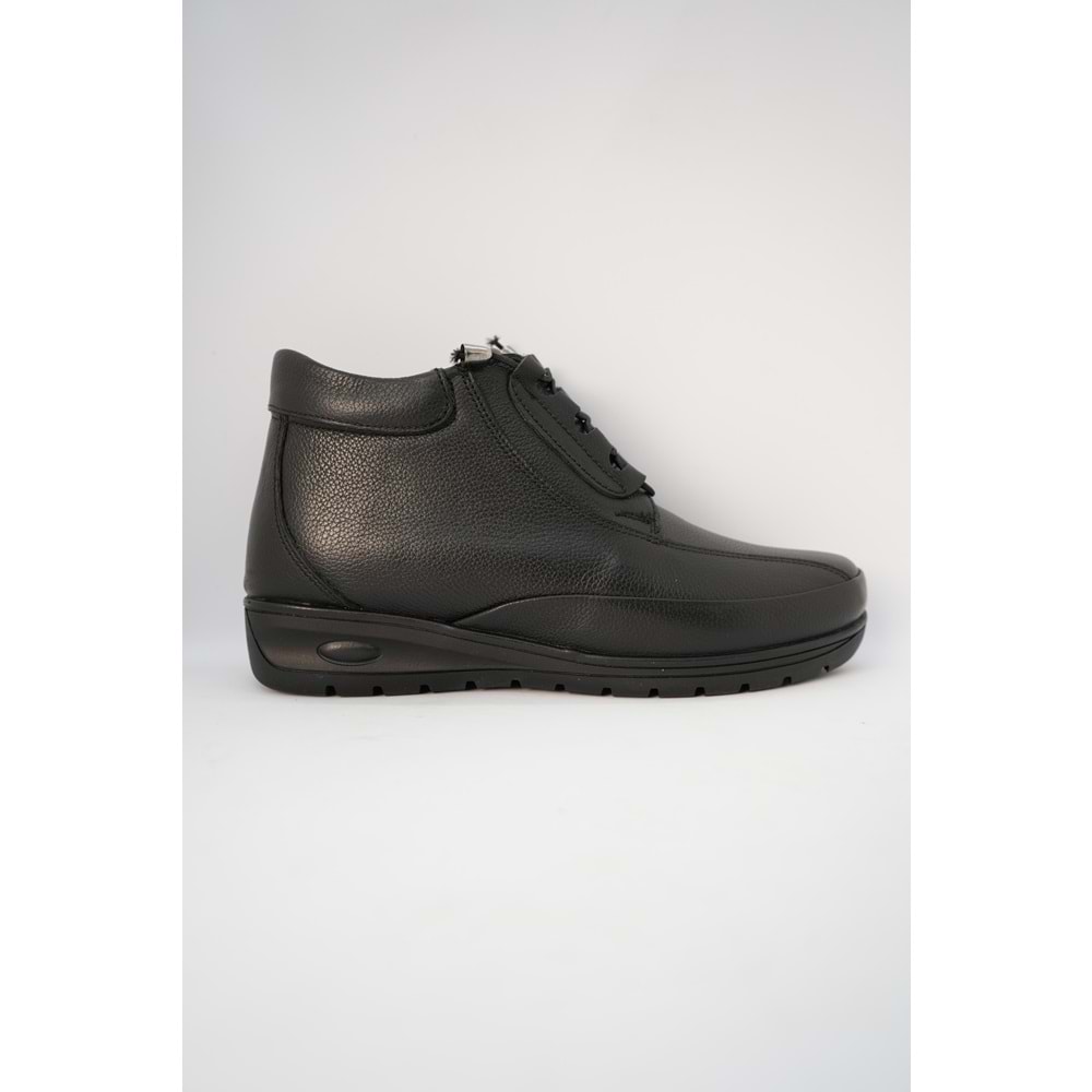 Kristal Dr.220 Tam Ortopedik Hakiki Deri Kadın Bot - Siyah - 36