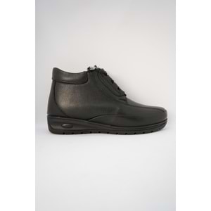 Kristal Dr.220 Tam Ortopedik Hakiki Deri Kadın Bot - Siyah - 36