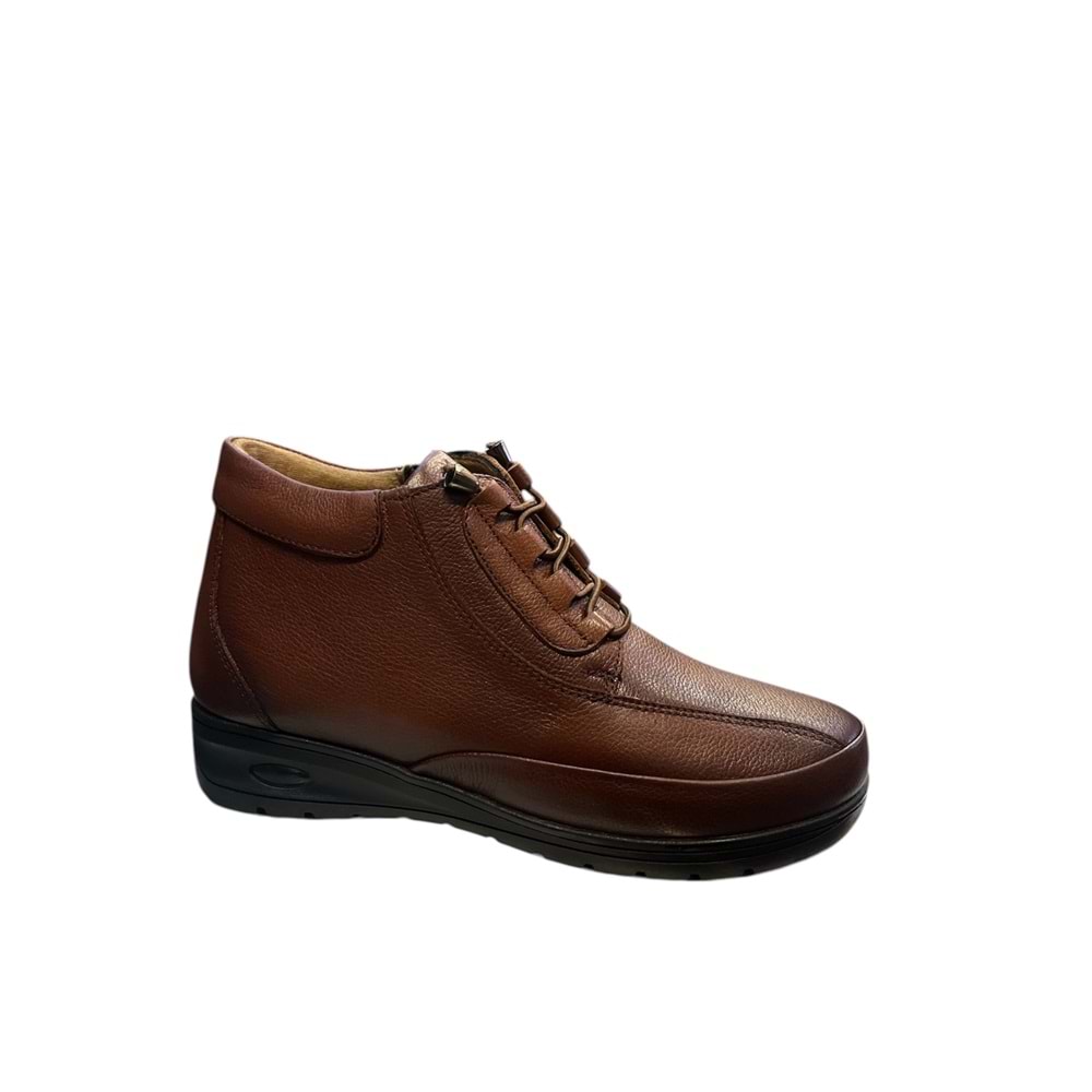 Kristal Dr.220 Tam Ortopedik Hakiki Deri Kadın Bot - Kristal - Dr.220 - Taba - 40