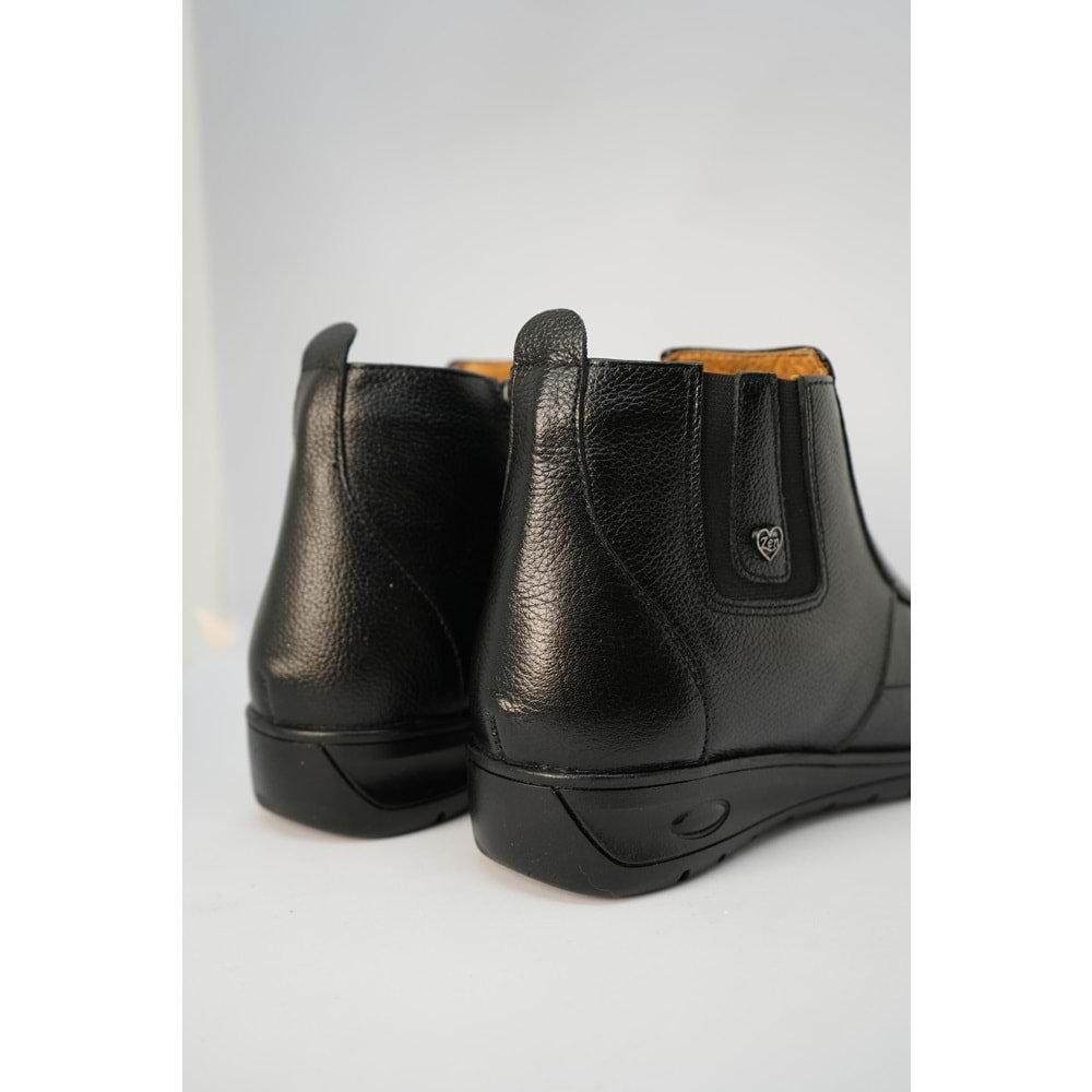 Kristal Dr.218 Tam Ortopedik Hakiki Deri Kadın Bot - Siyah - 40