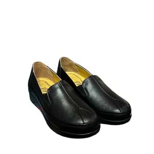 Kristal Mr.04 Anatomik İçi Dışı Hakiki Deri Kadın Ayakkabı - Mr.04 - Siyah - 38