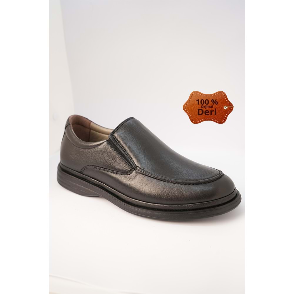 Kristal Dim.404-3 Tam Ortopedik İçi Dışı Hakik Deri Erkek Ayakkabı - Dim.404-3 - Siyah - 40