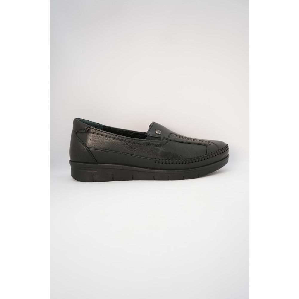 Kristal Mr. 05 Tam Ortopedik İçi Dışı Hakiki Deri Kadın Ayakkabı - Mr.05 - Siyah - 39