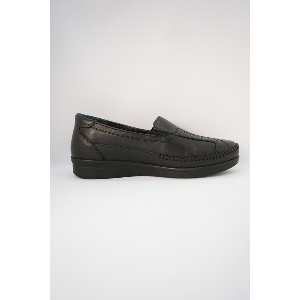 Kristal Mr. 05 Tam Ortopedik İçi Dışı Hakiki Deri Kadın Ayakkabı - Mr.05 - Siyah - 39