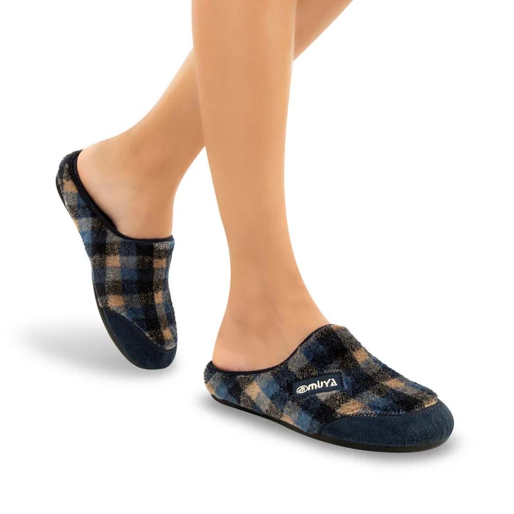 Muya Merida Keçe Kadın Ev Terliği - lacivert - 39