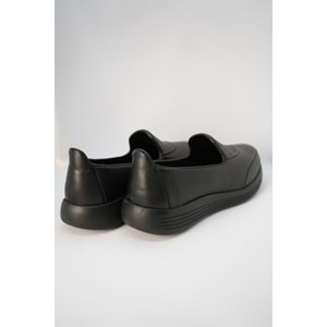 Forex Tam Ortopedik İçi Dışı Hakiki Deri Hafif Taban Kadın Ayakkabı - Siyah - 38