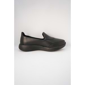 Forex Tam Ortopedik İçi Dışı Hakiki Deri Hafif Taban Kadın Ayakkabı - Siyah - 38