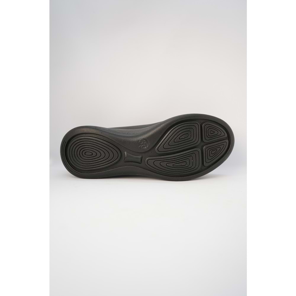 Forex Tam Ortopedik İçi Dışı Hakiki Deri Hafif Taban Kadın Ayakkabı - Siyah - 40