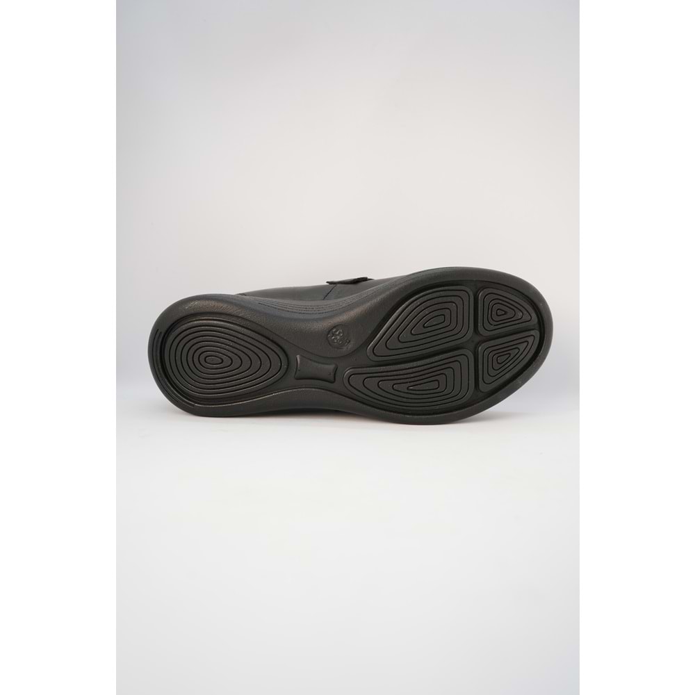 Forex Tam Ortopedik İçi Dışı Hakiki Deri Hafif Kadın Ayakkabı - Siyah - 40