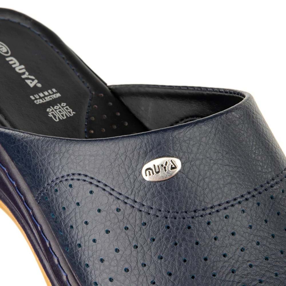 Muya Sabo Tam Ortopedik Kaymaz Taban Erkek Terlik - lacivert - 47