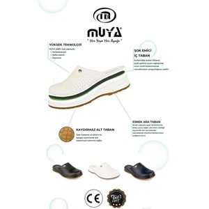 Muya Sabo Tam Ortopedik Kaymaz Taban Erkek Terlik - lacivert - 47