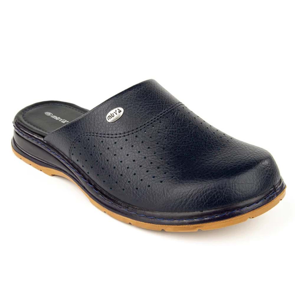 Muya Sabo Tam Ortopedik Kaymaz Taban Kadın Terlik - lacivert - 36