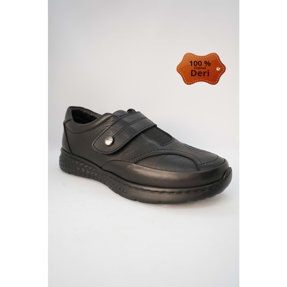 Kristal Dim.1223 Tam Ortopedik Hakiki Deri Kadın Ayakkabı - Siyah - 37