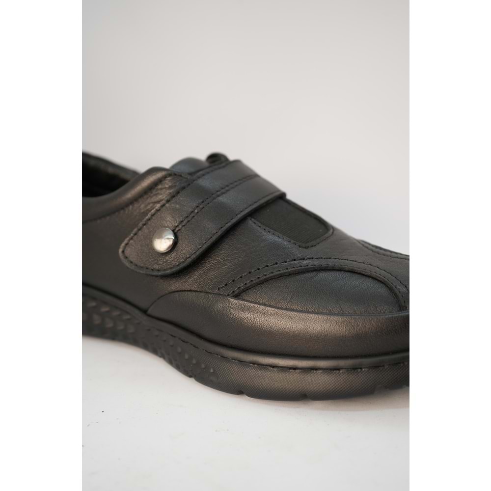 Kristal Dim.1223 Tam Ortopedik Hakiki Deri Kadın Ayakkabı - Siyah - 37