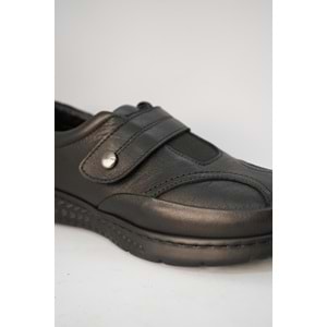 Kristal Dim.1223 Tam Ortopedik Hakiki Deri Kadın Ayakkabı - Siyah - 37