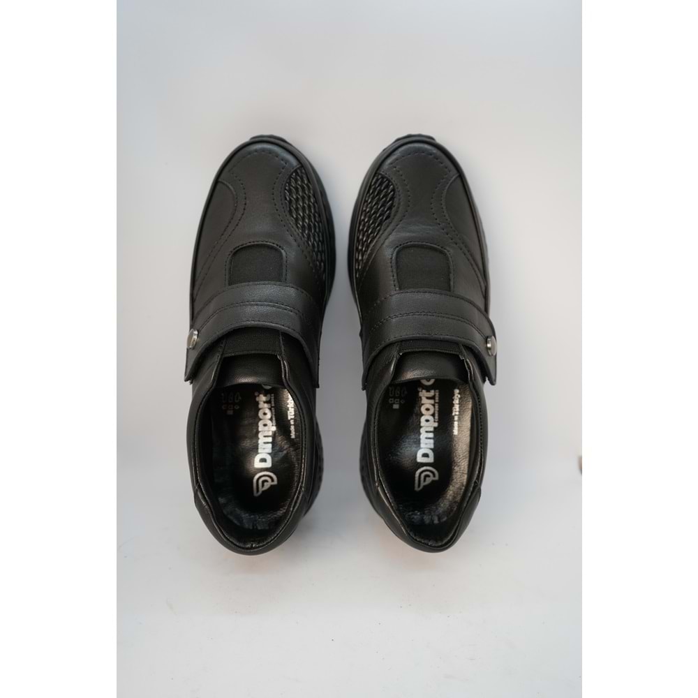 Kristal Dim.1223 Tam Ortopedik Hakiki Deri Kadın Ayakkabı - Siyah - 37