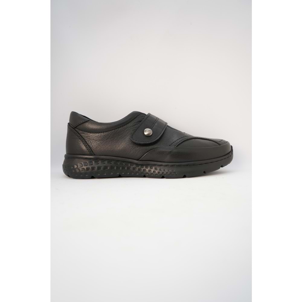 Kristal Dim.1223 Tam Ortopedik Hakiki Deri Kadın Ayakkabı - Siyah - 37