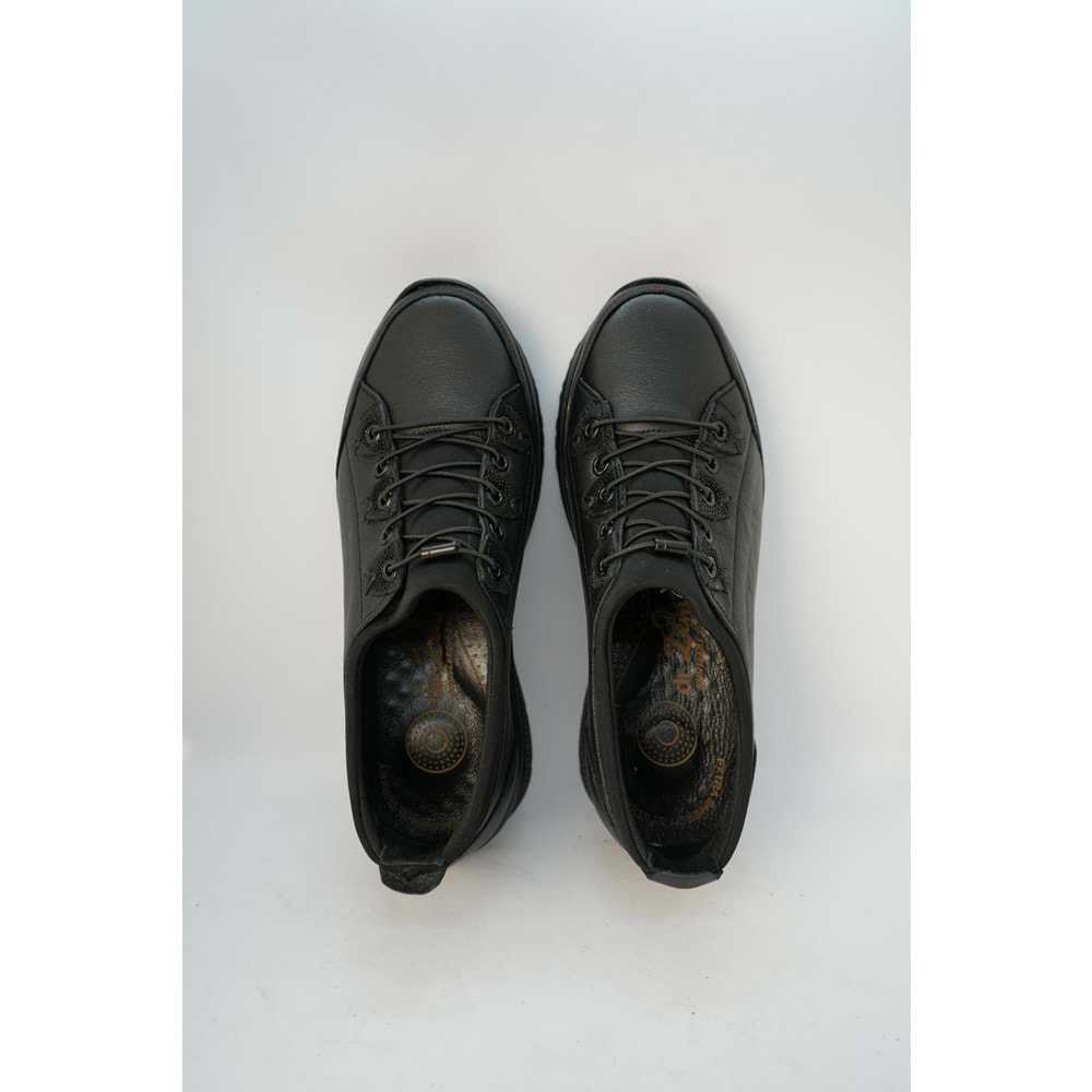 Kristal Dr.283 Tam Ortopedik Hakiki Deri Kadın Ayakkabı - Siyah - 40