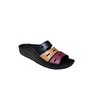 Hakiki Deri Kadın Terlik Kr.02 - Siyah - 39