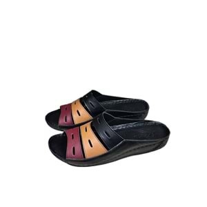 Hakiki Deri Kadın Terlik Kr.02 - Siyah - 39