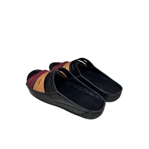 Hakiki Deri Kadın Terlik Kr.02 - Siyah - 39