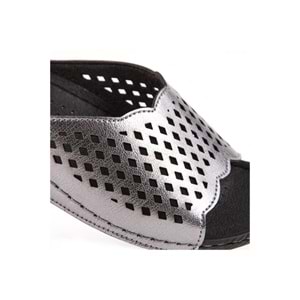 Muya Flynn Anatomik Tabanlı Kadın Terlik - Kurşun - 38