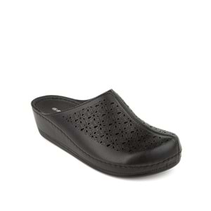 Muya Ella Anatomik Tabanlı Önü Kapalı Kadın Terlik - Siyah - 40