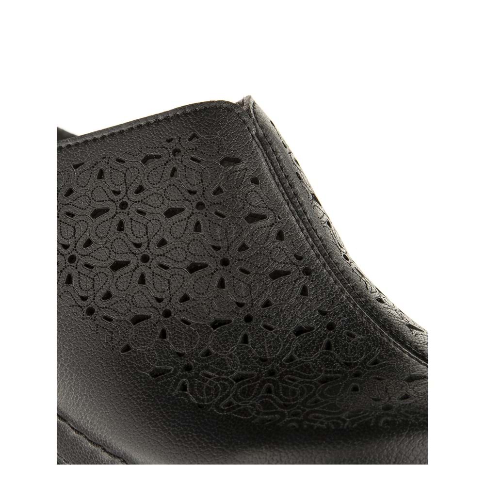 Muya Ella Anatomik Tabanlı Önü Kapalı Kadın Terlik - Siyah - 40