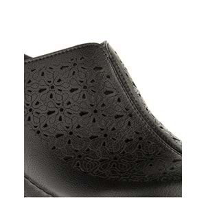 Muya Ella Anatomik Tabanlı Önü Kapalı Kadın Terlik - Siyah - 40