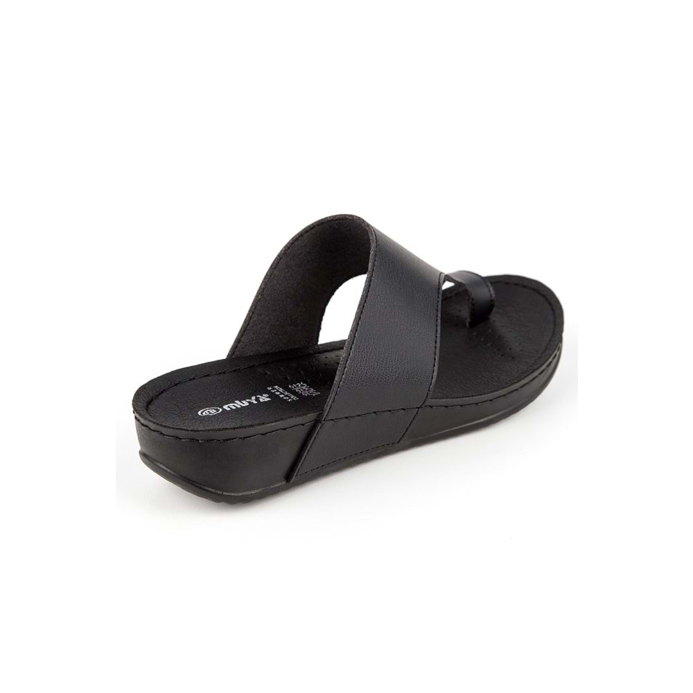 Muya Ara Anatomik Tabanlı Kadın Terlik - Siyah - 40