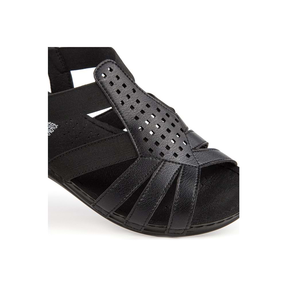 Muya Amanda Anatomik Tabanlı Kadın Sandalet - Siyah - 40