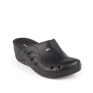 Muya Gola Anatomik Tabanlı Önü Kapalı Terlik - Siyah - 36