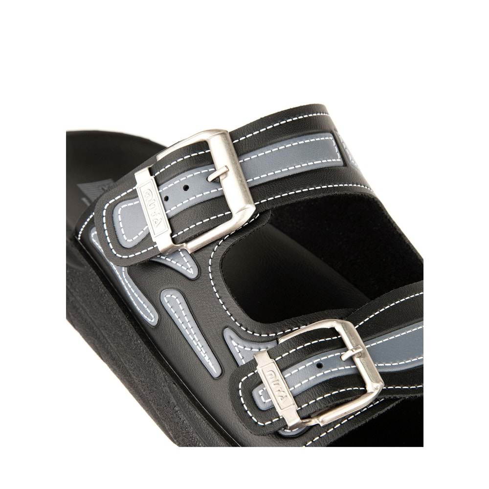 Muya Sports Anatomik Tabanlı Erkek Terlik - Siyah-Gri - 40