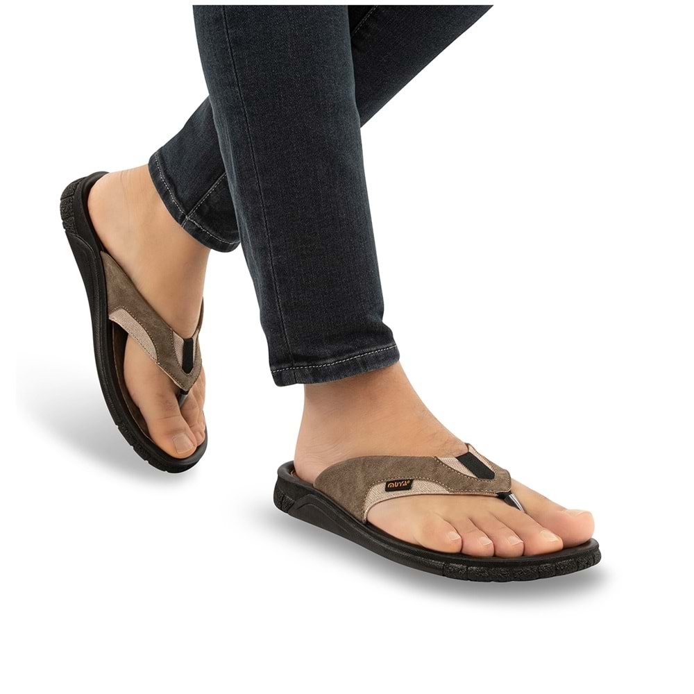 Muya Astra Parmak Arası Erkek Terlik - Vizon - 41