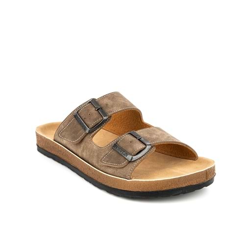 Muya Allen Anatomik Tabanlı Erkek Terlik - Vizon - 40