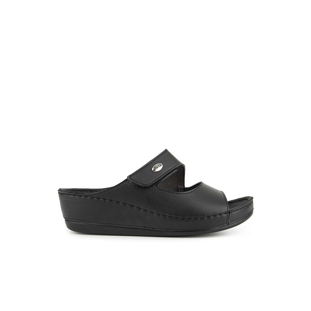 Muya Anyar Anatomik Tabanlı Ve Jel Destekli Kadın Terlik - Siyah - 40