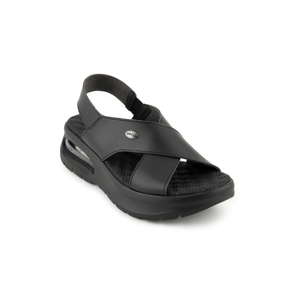 Muya Nwanwa Airmax Tabanlı Kadın Sandalet - Siyah - 37