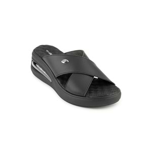 Muya Nap Airmax Tabanlı Kadın Terlik - Siyah - 36