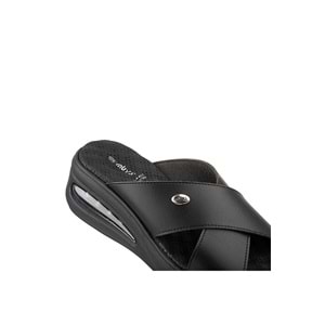 Muya Nap Airmax Tabanlı Kadın Terlik - Siyah - 36