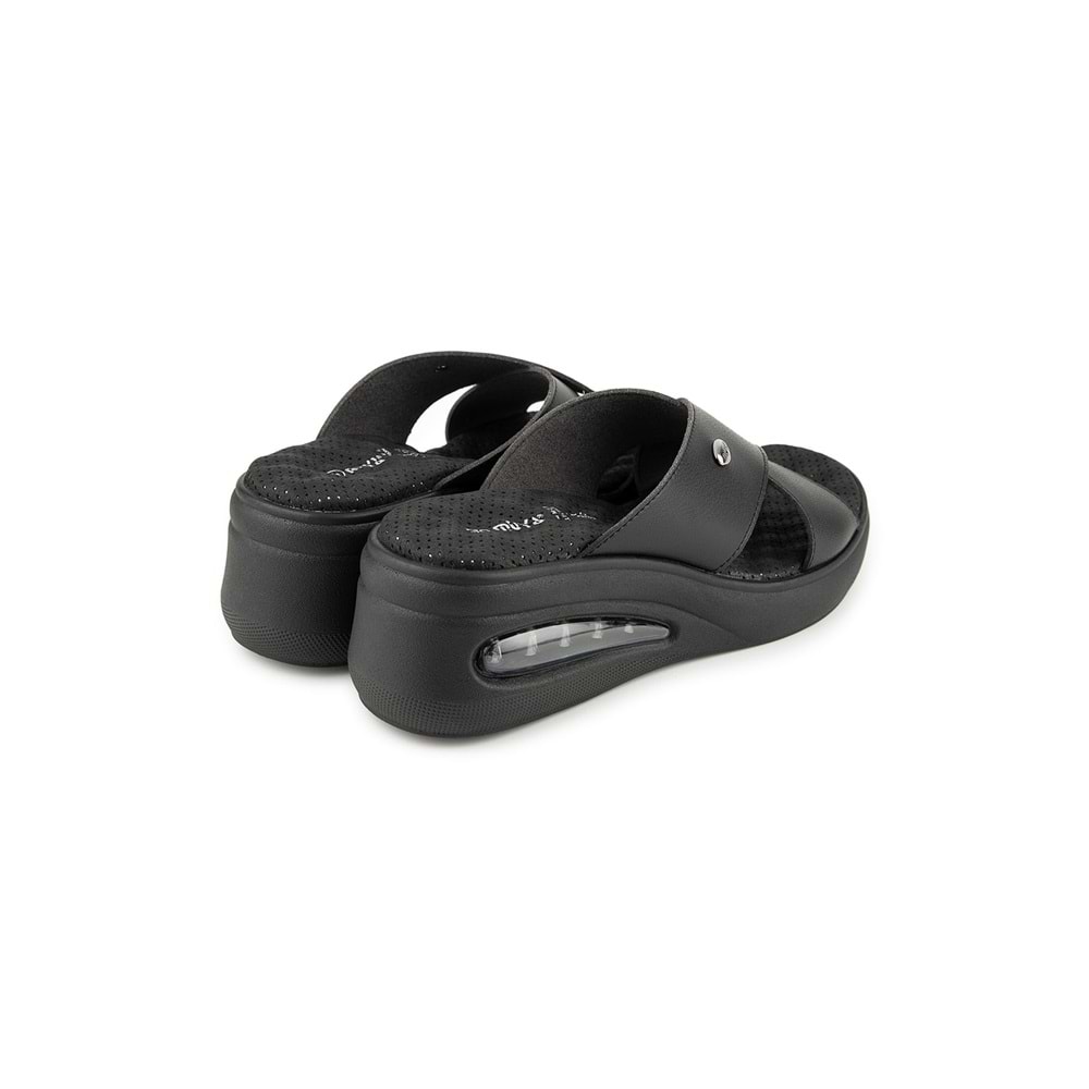 Muya Nap Airmax Tabanlı Kadın Terlik - Siyah - 36