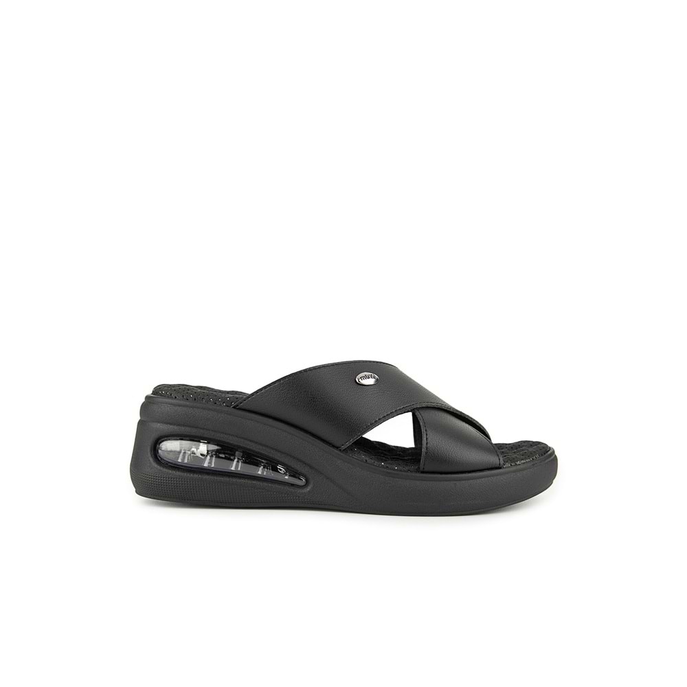 Muya Nap Airmax Tabanlı Kadın Terlik - Siyah - 40