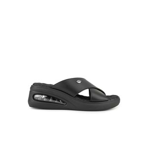 Muya Nap Airmax Tabanlı Kadın Terlik - Siyah - 40