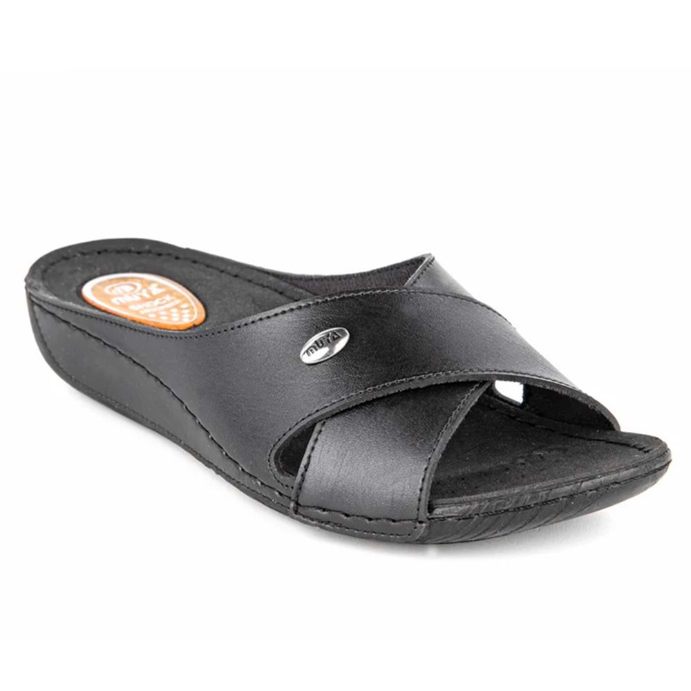 Muya Yara Tam Ortopedik Kadın Terlik - Siyah - 40