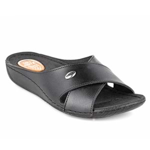 Muya Yara Tam Ortopedik Kadın Terlik - Siyah - 40