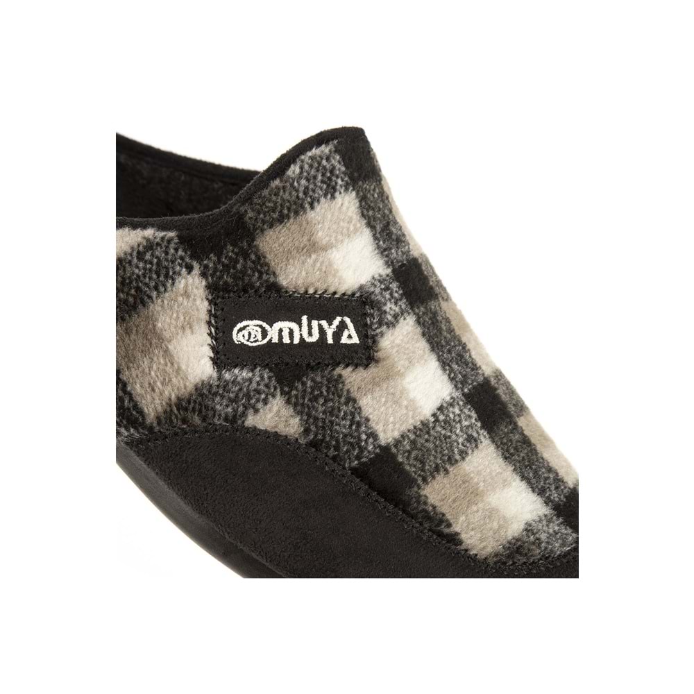 Muya Tauri Anatomik Taban Kışlık Erkek Ev Terliği - Siyah - 40