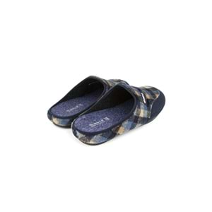 Muya Tauri Anatomik Taban Kışlık Erkek Ev Terliği - lacivert - 40