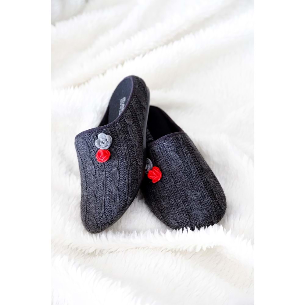 Muya Melody Anatomik Taban Kadın Ev Terliği - Siyah - 36